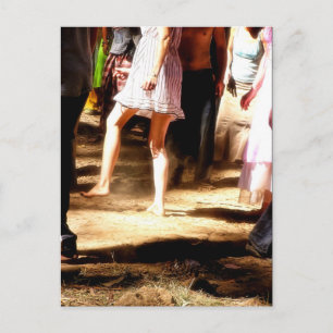 Postal Postcarta de los vistazos de Dancefloor