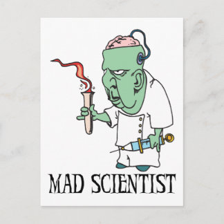 Postal Postcarta de Mad Scientist