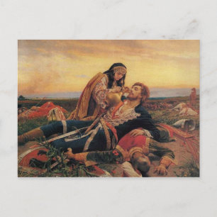 Postal Postcarta de Maiden of the Blackbird Field