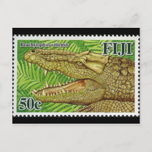 Postal Postcarta de marca reptil
