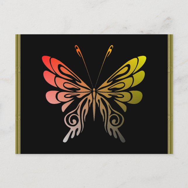 Postal Postcarta de mariposa (Anverso)