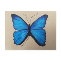 Postcarta de mariposa