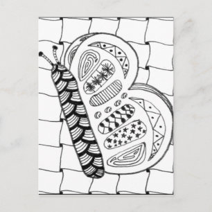 Postal Postcarta de mariposa