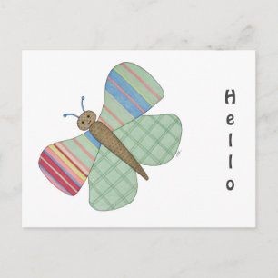 Postal Postcarta de mariposa de fábrica