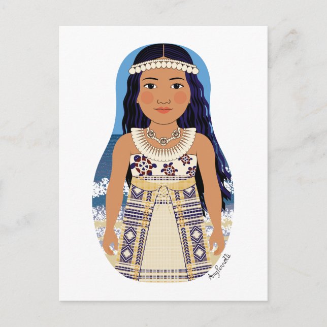 Postal Postcarta de Marshallese Matryoshka (Anverso)