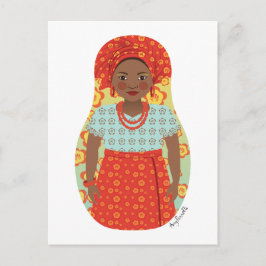 Postal Postcarta de Matryoshka en Nigeria del Sur