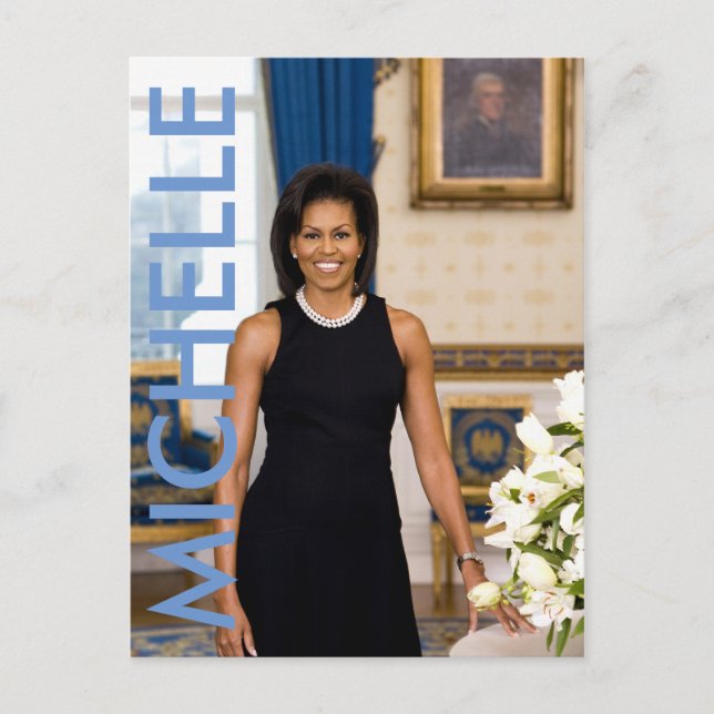 Postal Postcarta de Michelle Obama (Anverso)