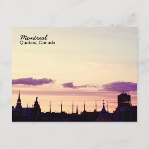 Postal Postcarta de Montreal para la puesta de sol en el