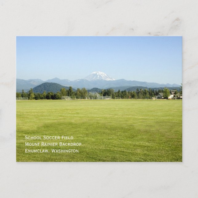 Postal Postcarta de Mount Rainier Soccer Field (Anverso)