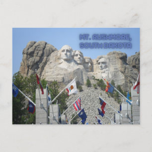 Postal Postcarta de Mount Rushmore Dakota del Sur