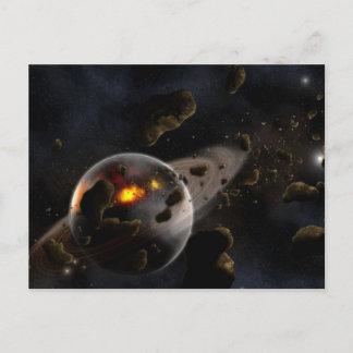 Postal Postcarta de nacimiento del planeta