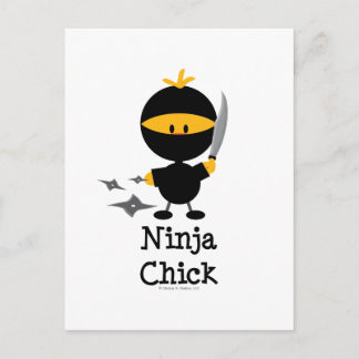Postal Postcarta de Ninja Chick