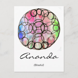 Postal Postcarta de nombre espiritual personalizado: Flor