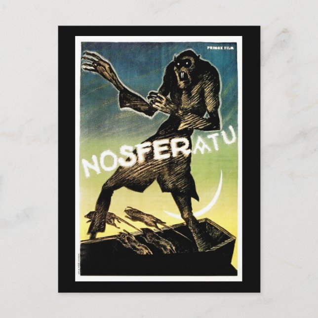 Postal Postcarta de Nosferatu Poster de cine de cosecha (Anverso)