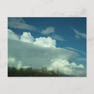 Postal Postcarta de nubes de tormenta del medio oeste