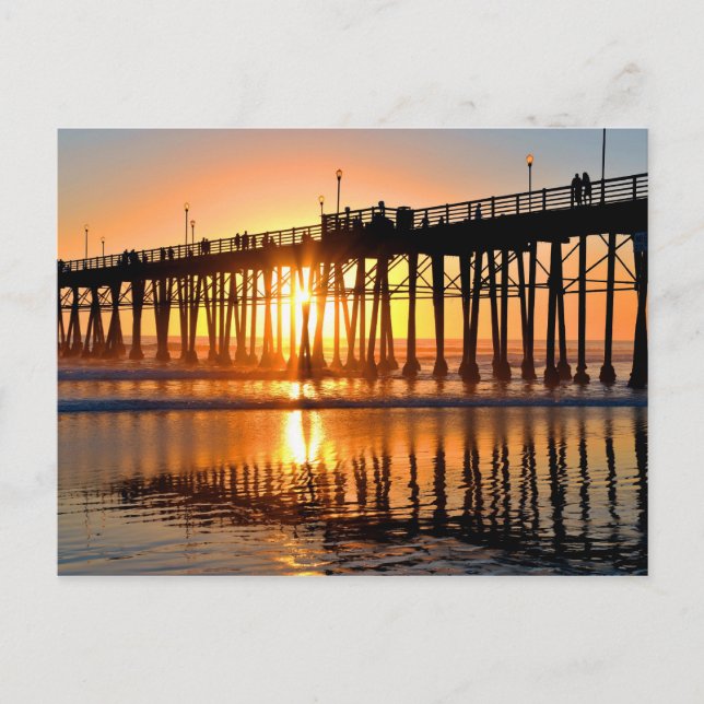 Postal Postcarta de Oceanside Sunset (Anverso)