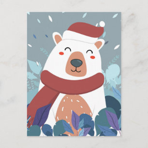Postal Postcarta de oso polar corto