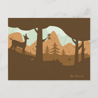 Postal Postcarta de paisaje otoñal