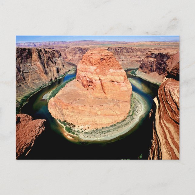 Postal Postcarta de paisaje retro-estadounidense (Anverso)