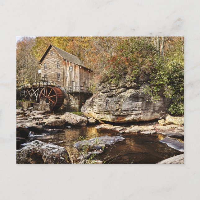 Postal Postcarta de paisaje retro-estadounidense (Anverso)