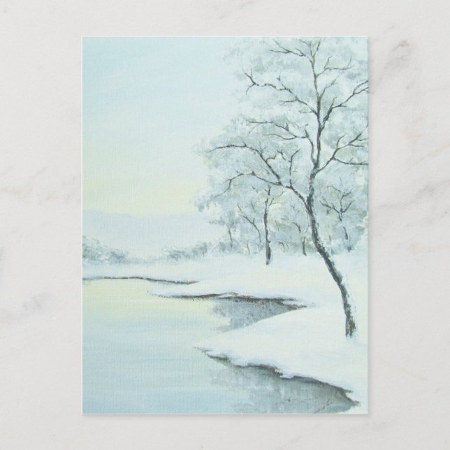 Postal Postcarta de paisajes Icy Winter (Anverso)