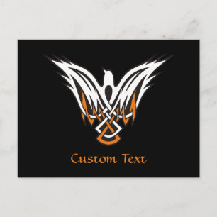 Postal Postcarta de pájaro celta