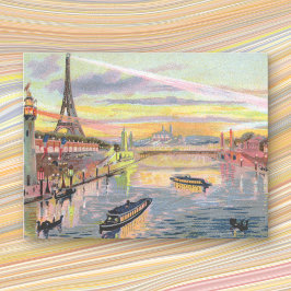 Postal Postcarta de Paris Pastel