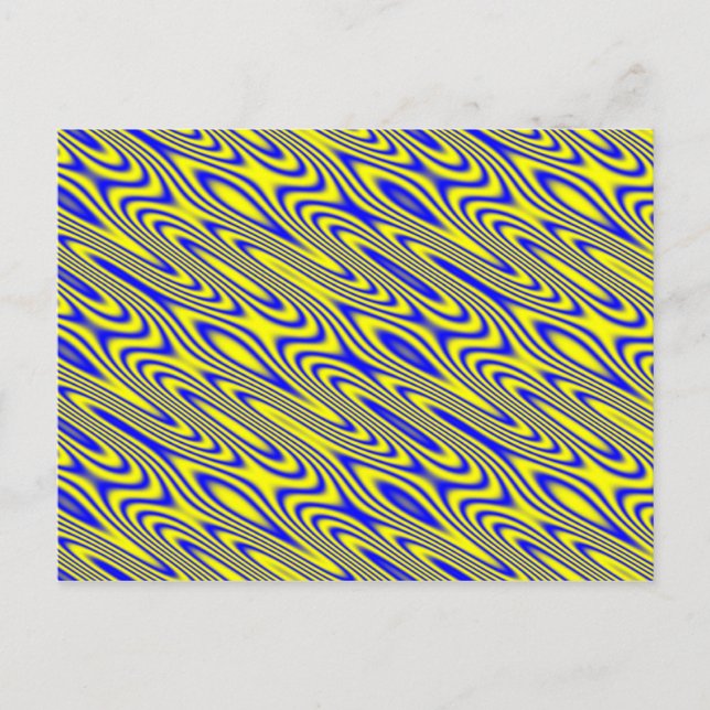 Postal Postcarta de patrón abstracto de natación de Lapis (Anverso)