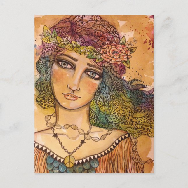 Postal Postcarta de paz, amor y unidad (Anverso)