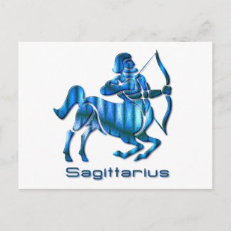 Postal Postcarta de perfil de Sagittarius