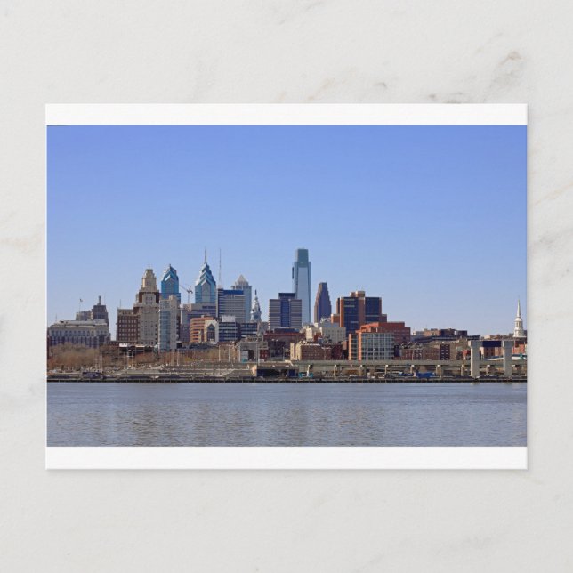 Postal Postcarta de Philadelphia Skyline (Anverso)