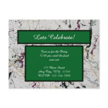 Postcarta de pintura de plaqueta de abstracto colo