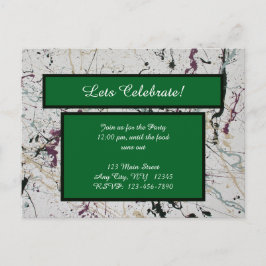 Postal Postcarta de pintura de plaqueta de abstracto colo