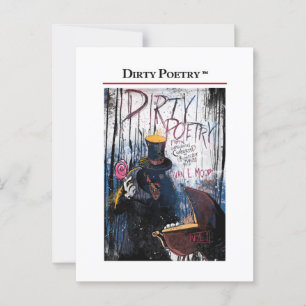 Postal Postcarta DE POETRÍA SUCIA