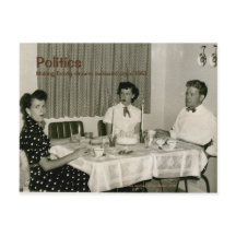 Postcarta de política retro