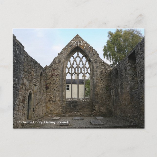 Postal Postcarta de Portugal Priory Ruin Ireland (Anverso)