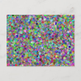 Postal Postcarta de puntos aleatorios