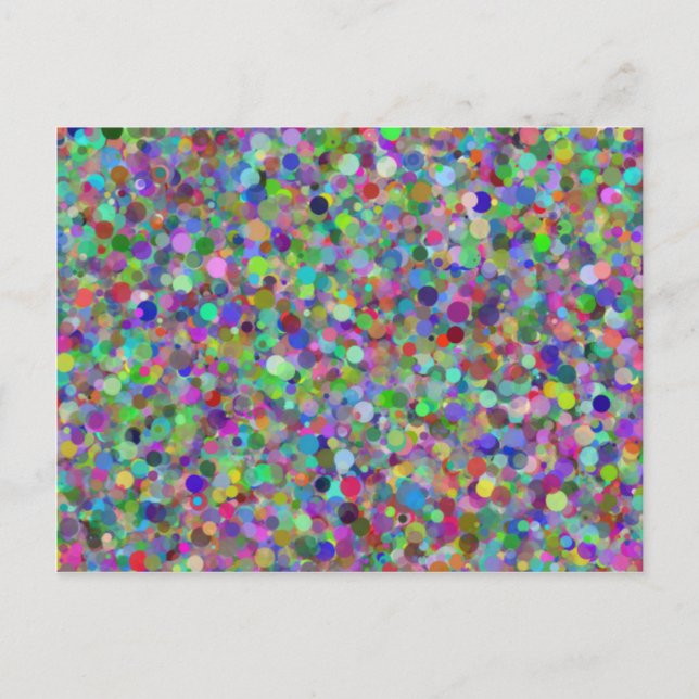 Postal Postcarta de puntos aleatorios (Anverso)