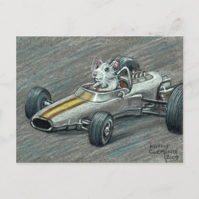 Postal Postcarta de Race Car (Anverso)