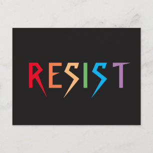 Postal Postcarta de Rainbow Resist