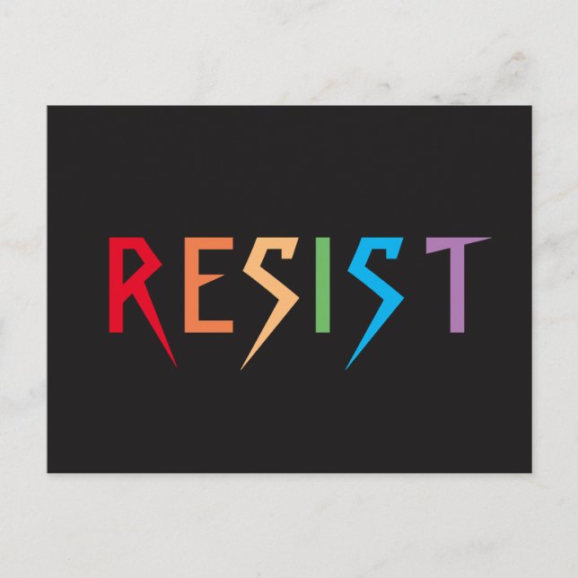 Postal Postcarta de Rainbow Resist (Anverso)