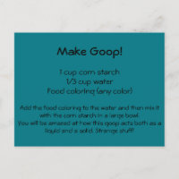 Postcarta de receta goop