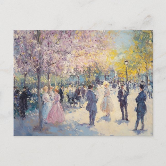 Postal Postcarta de Renoir Vintage (Anverso)