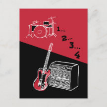 Postcarta de rock de tiempo libre