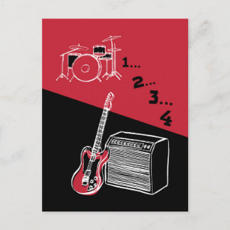 Postal Postcarta de rock de tiempo libre