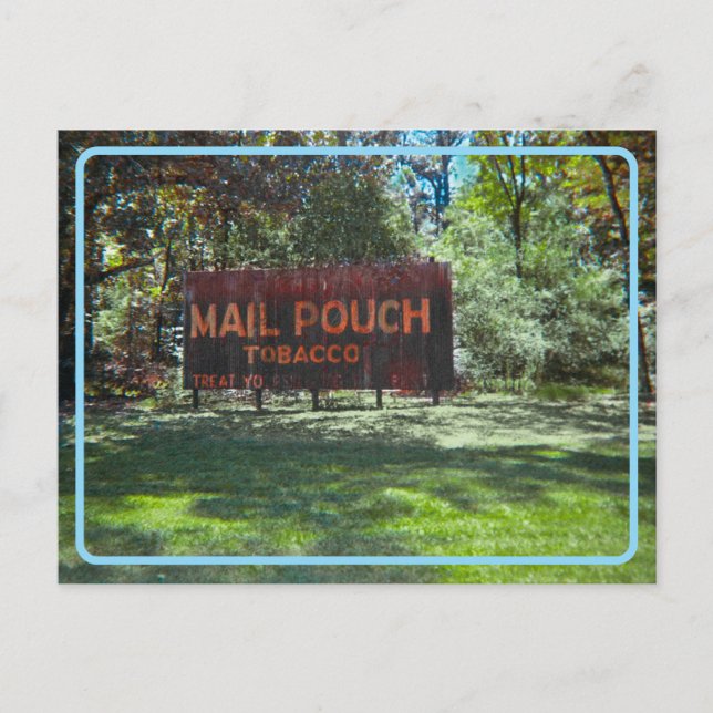 Postal Postcarta de Rótulo de tabaco de época (Anverso)