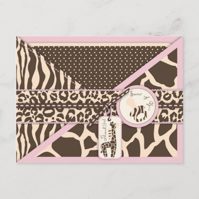 Postal Postcarta de Safari Chica TY (Anverso)