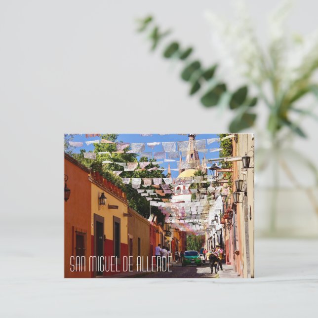 Postal Postcarta de San Miguel de Allende México (Anverso de pie)