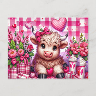 Postal Postcarta de San Valentín de las vacas altolianas