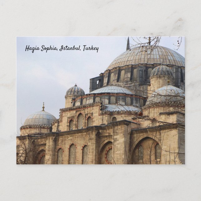 Postal Postcarta de Santa Sofía Turquía (Anverso)